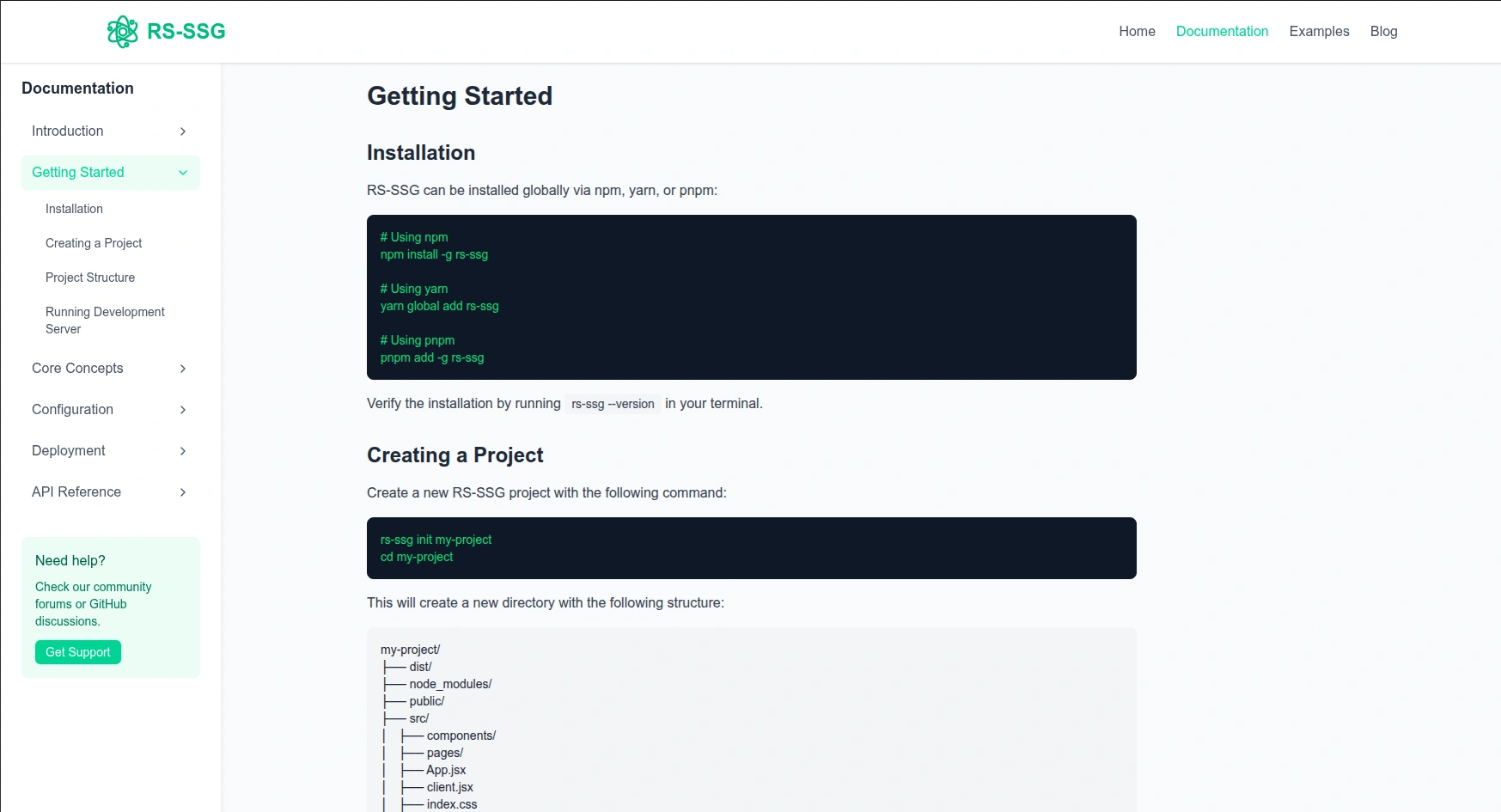 RS-SSG Documentation Site